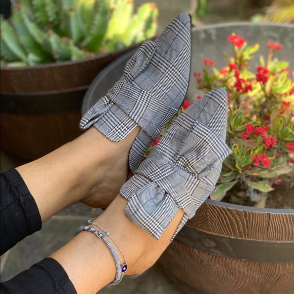 ladies pointed toe flat mules - Picture 4 of 6